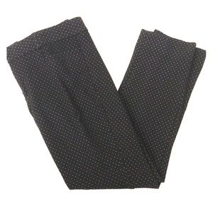 Banana Republic black white dot Sloan ankle pant